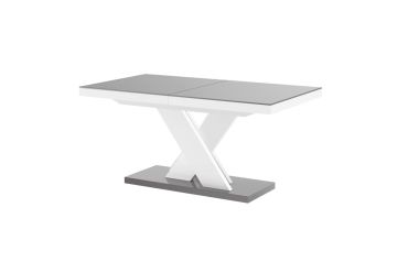 Stół rozkładany XENON LUX 160 - Szary / Biały